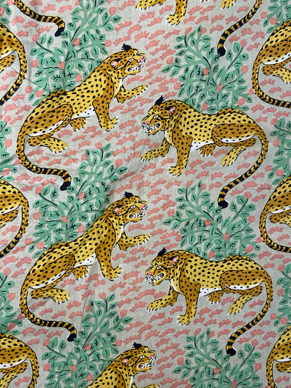 Cheetah Grey Print Cotton Cloth - Nakhrro