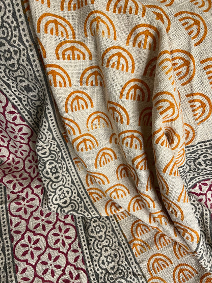Geometrical Yellow Throw - Nakhrro