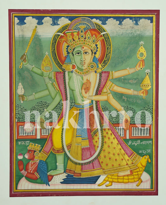 Ardhnareshwar Laxmi Vishnu Dasavatar Wall Art (Museum-Grade)