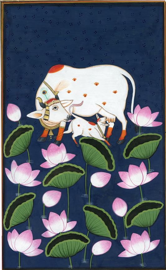 Kamdhenu with calf nandini - Nakhrro