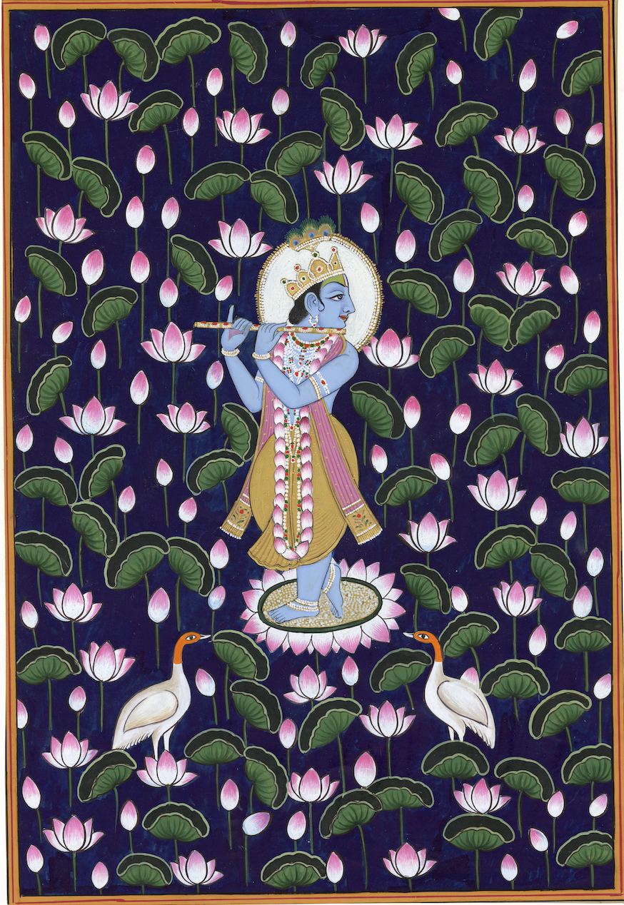 Krishna around Lotus Pond - Nakhrro