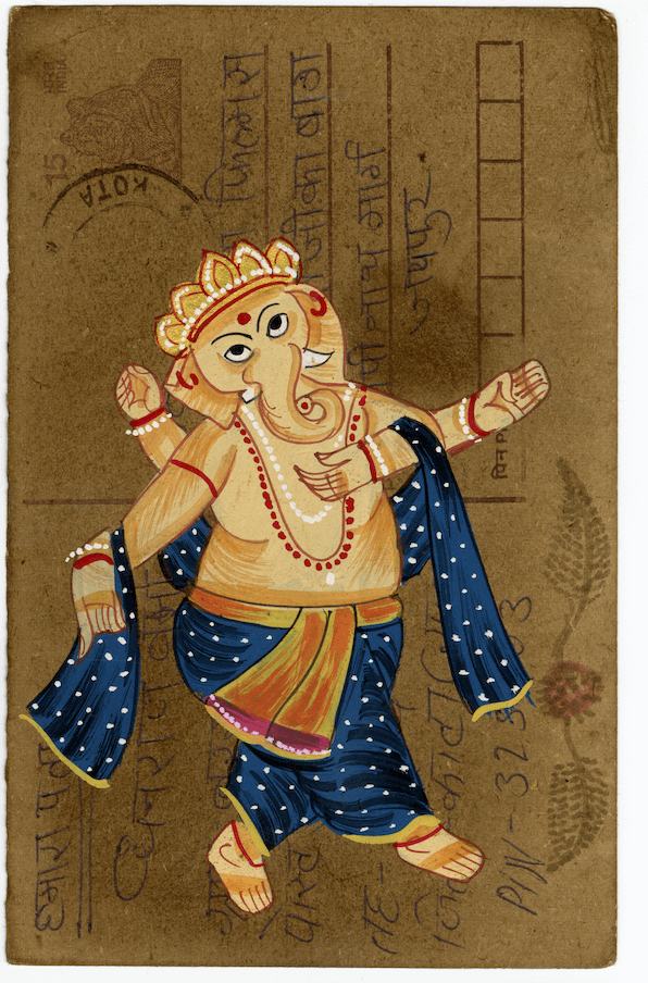 Standing Posing Ganesha Postcard - Nakhrro
