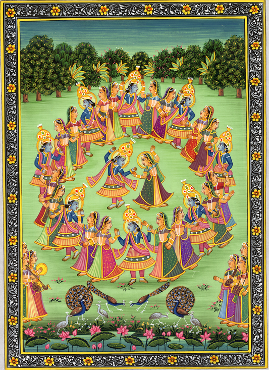Nidhivan Radha Krishna Raas Pichwai - Nakhrro