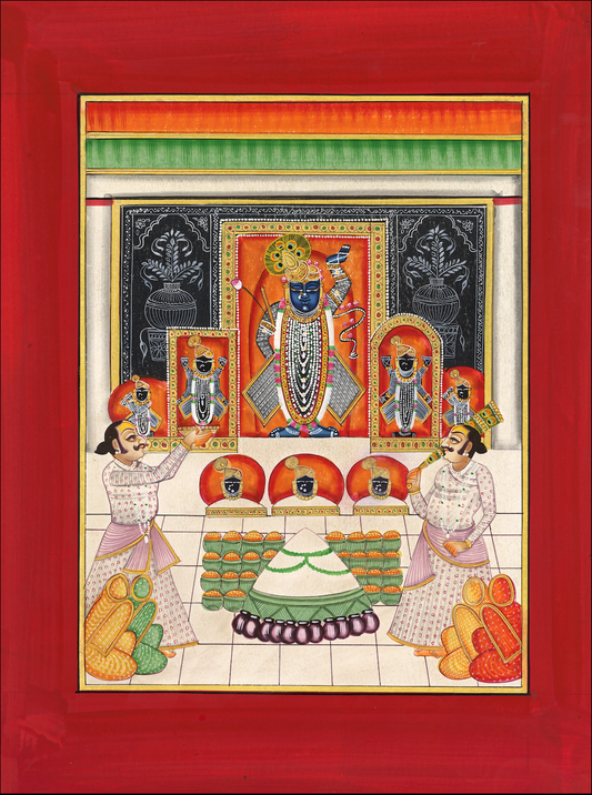 Shrinath Ji's Annakoot Pichwai - Nakhrro