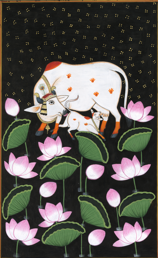 Kamdhenu Cow With Calf Nandini - Nakhrro