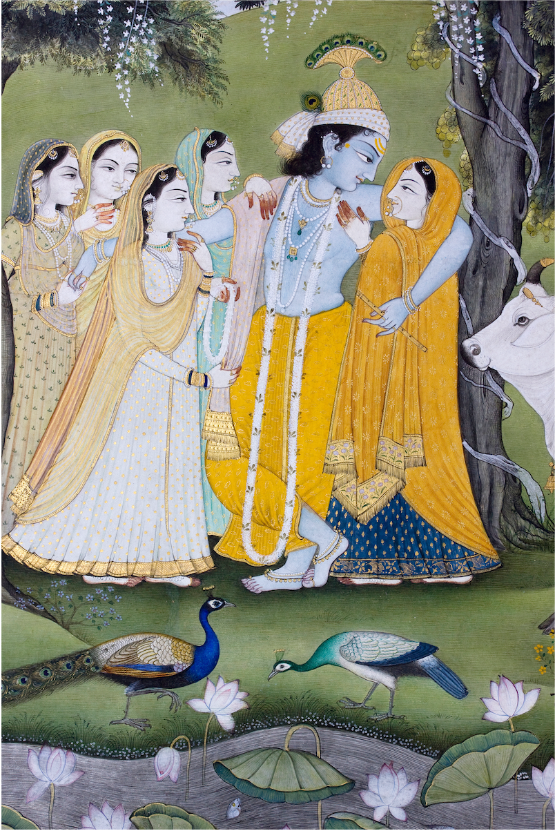 Krishna With Radha & Gopis - Nakhrro