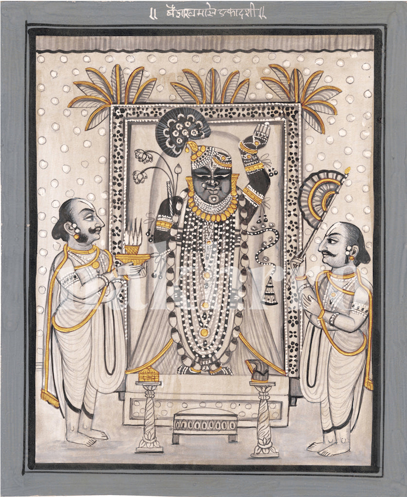 Black & White Baisaakh Pichwai - Nakhrro