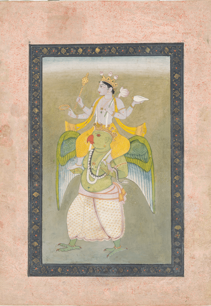 Lord Vishnu on Garuda