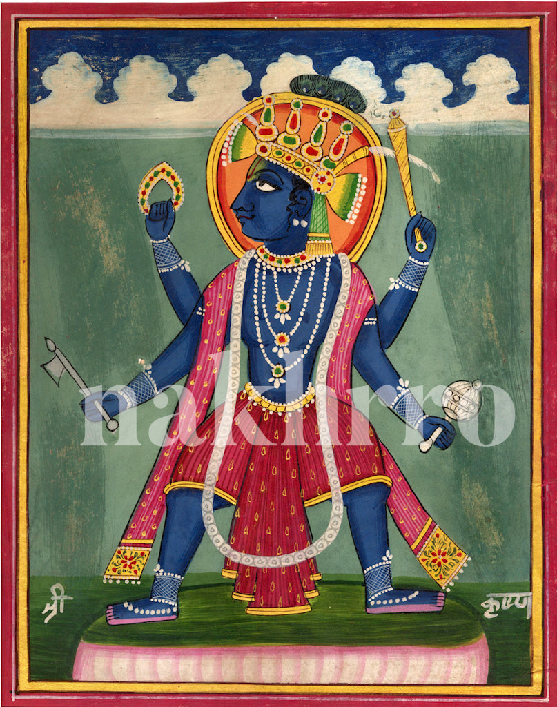 Krishna Vishnu Dasavatar Wall Art (Museum-Grade)