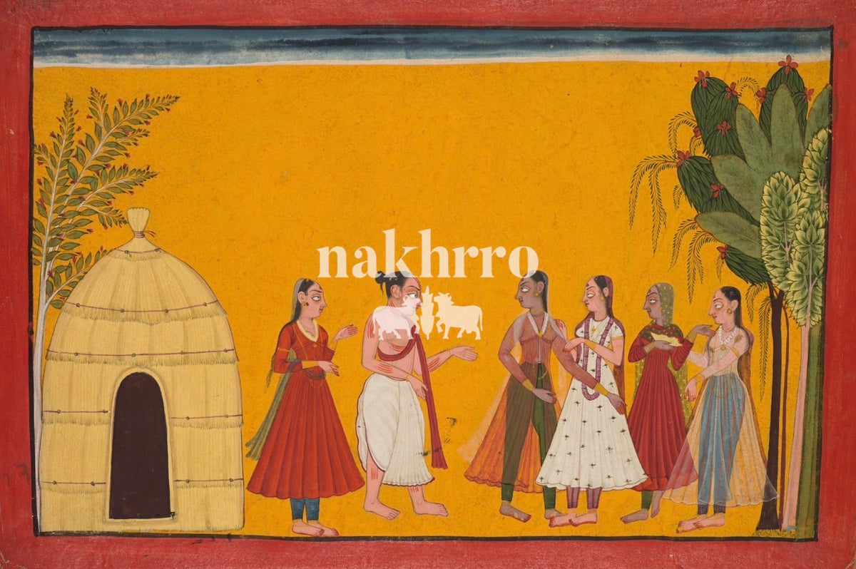 A Gathering in Ochre — complete artwork with Nakhrro watermark