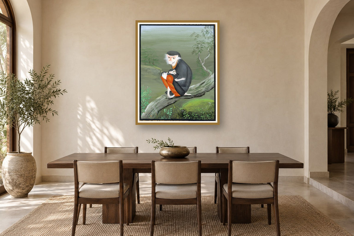 Baby Monkey's Safe Haven styled in a premium dining room