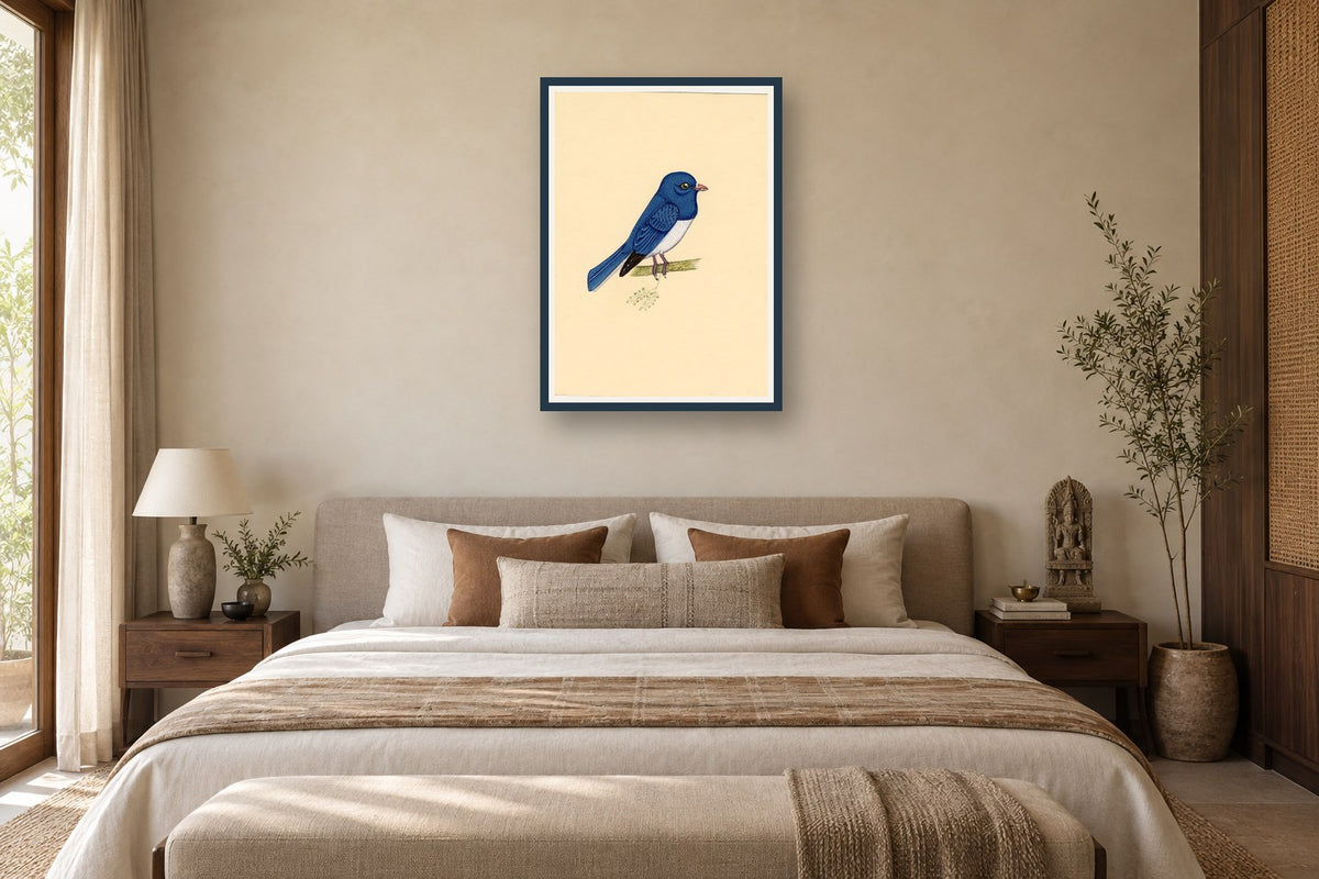 Blue Bird styled in a premium bedroom