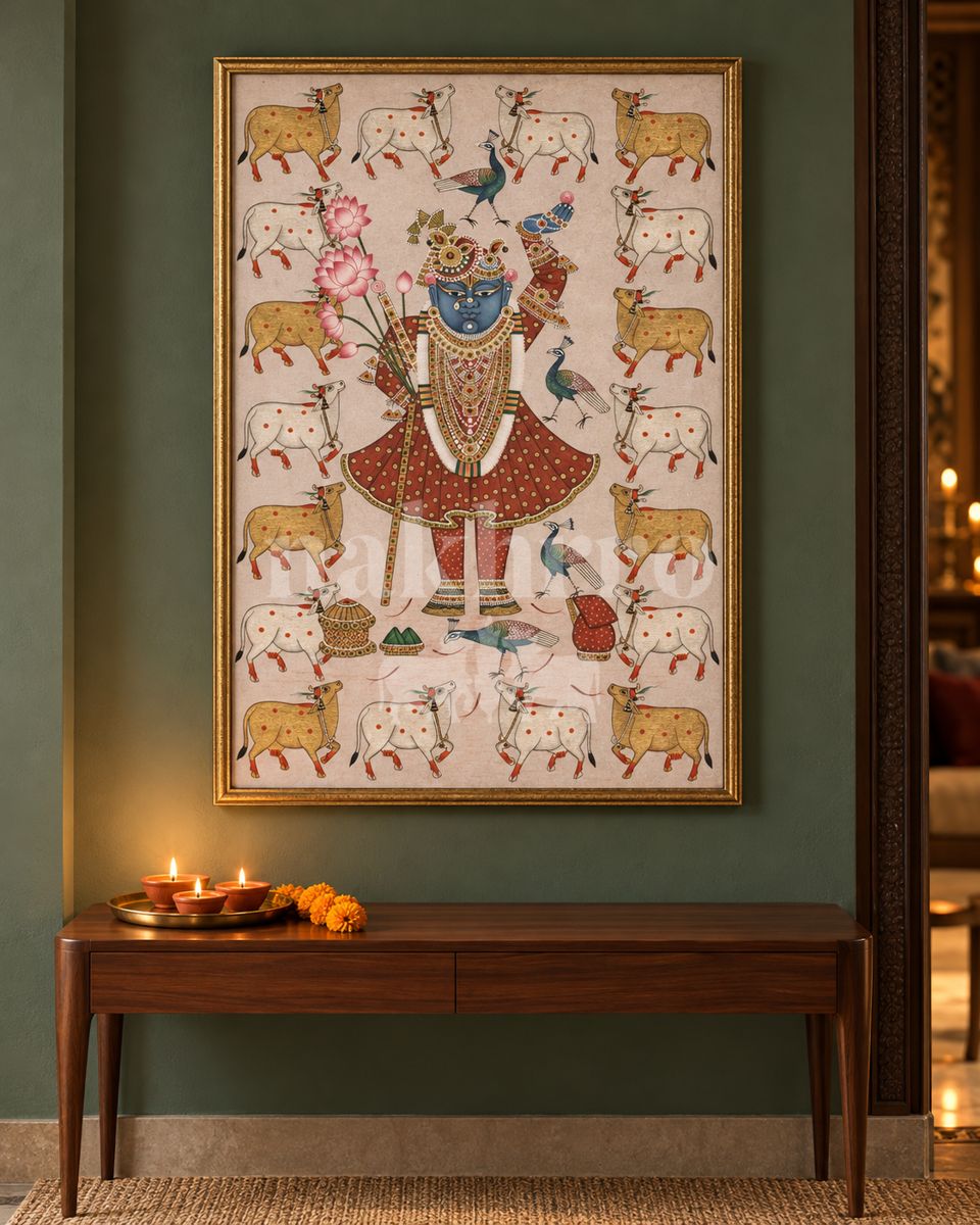 shrinathji cows blush — room setting