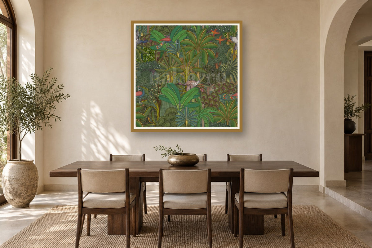 Gardens Of Pichwai styled in a premium dining room