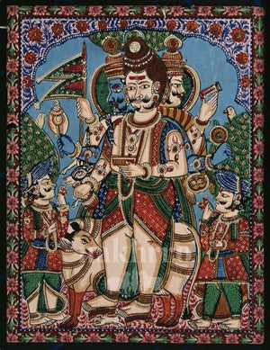 Panchamukhi Hanuman | Five-Faced Protector Museum-Grade Art Print — full artwork