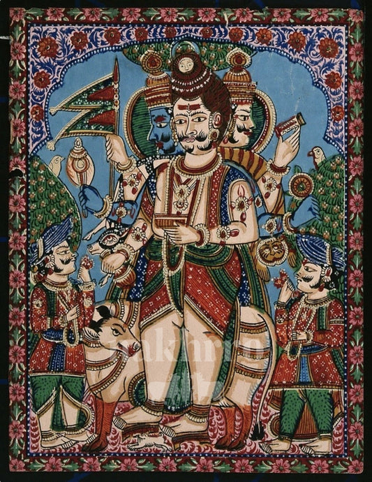 Panchamukhi Hanuman | Five-Faced Protector Museum-Grade Art Print — full artwork