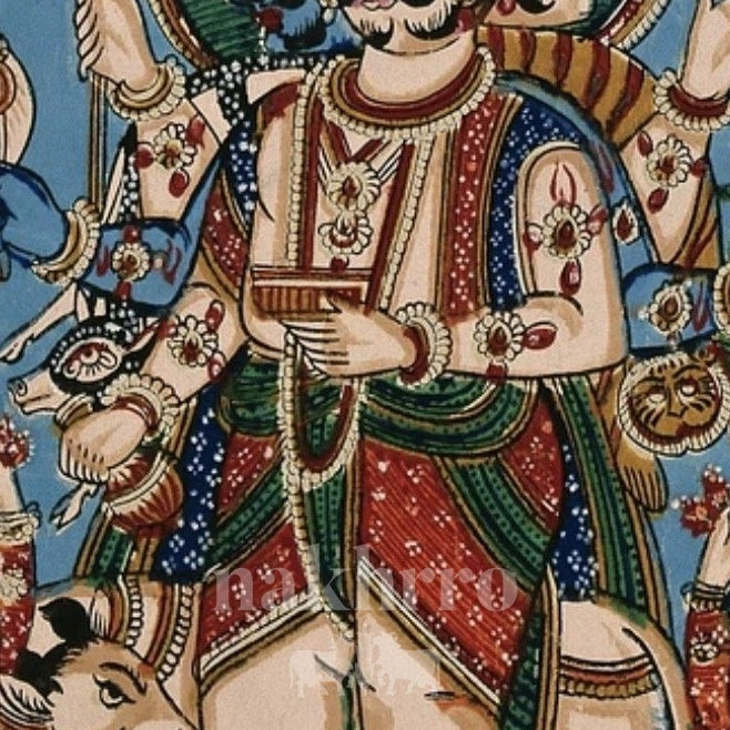 Panchamukhi Hanuman | Five-Faced Protector Museum-Grade Art Print — original artwork close-up 2