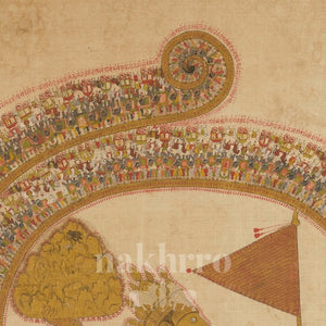 Hanuman Carrying Sanjeevani — original artwork close-up 1