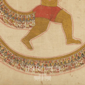 Hanuman Carrying Sanjeevani — original artwork close-up 3
