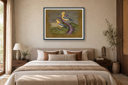 Hoopoe Bird styled in a premium bedroom