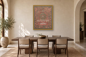 Jain Tirthankara Cosmology Yantra in a dining room