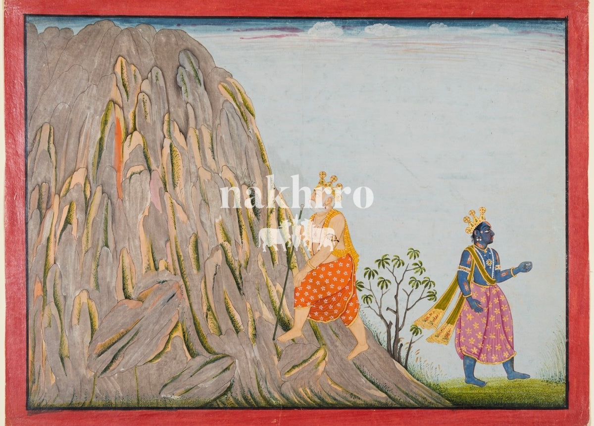 Journey Through the Mountains — complete artwork with Nakhrro watermark