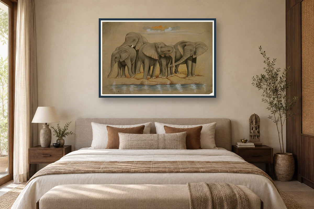 Joyful Elephant Bath styled in a premium bedroom