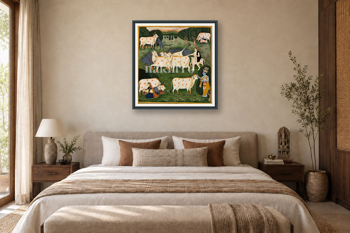 Krishna Vatsalya Leela styled in a premium bedroom