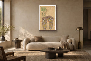Laxmi Charan Postcard styled in a premium living room