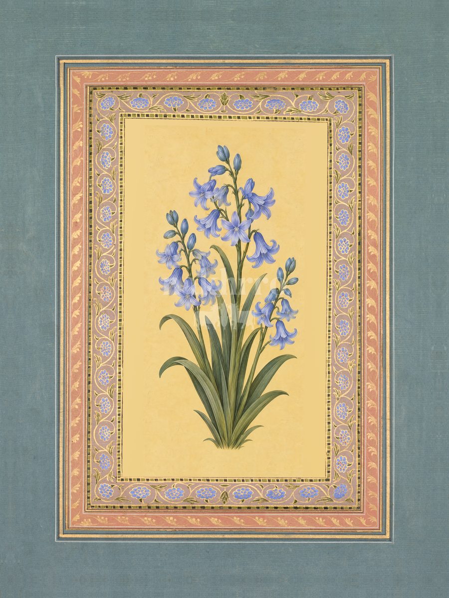 Neel Basant — Hyacinth Mughal-inspired floral art print