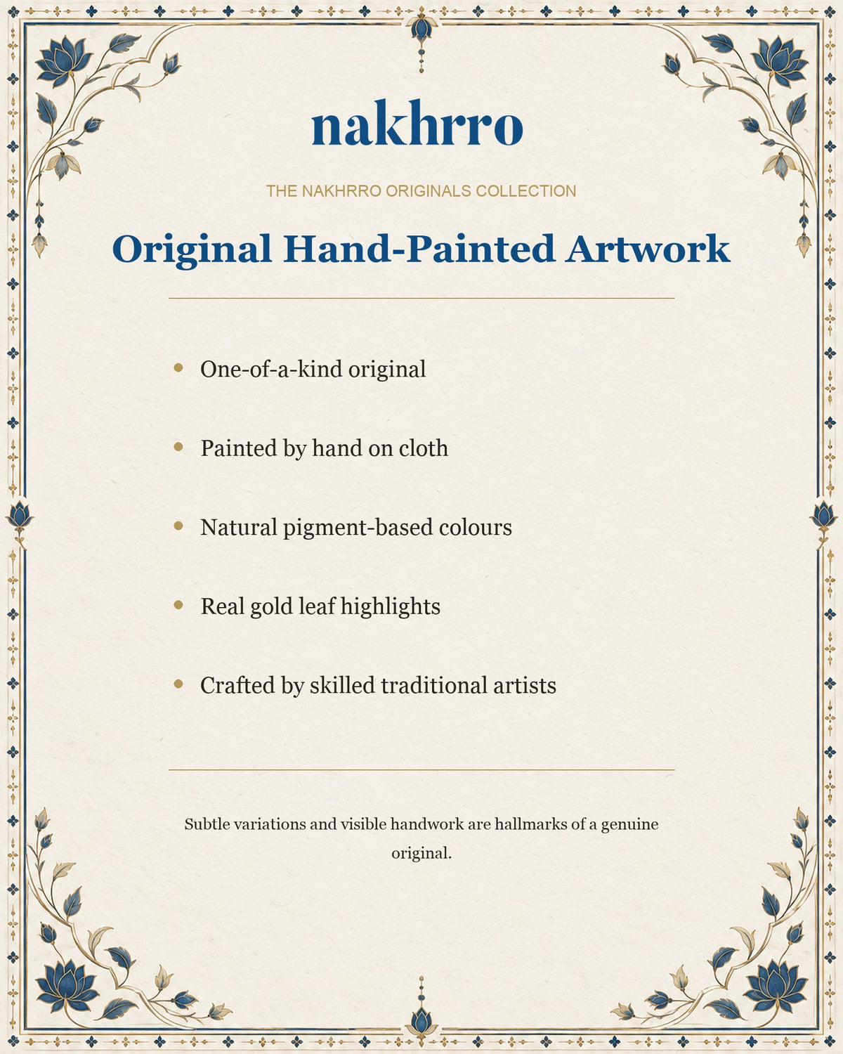 About Nakhrro original hand-painted artworks
