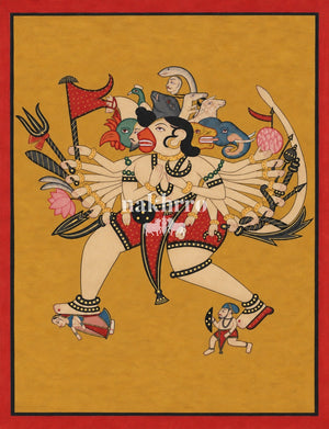Panchmukhi Hanuman — A Modern Interpretation — complete artwork with Nakhrro watermark
