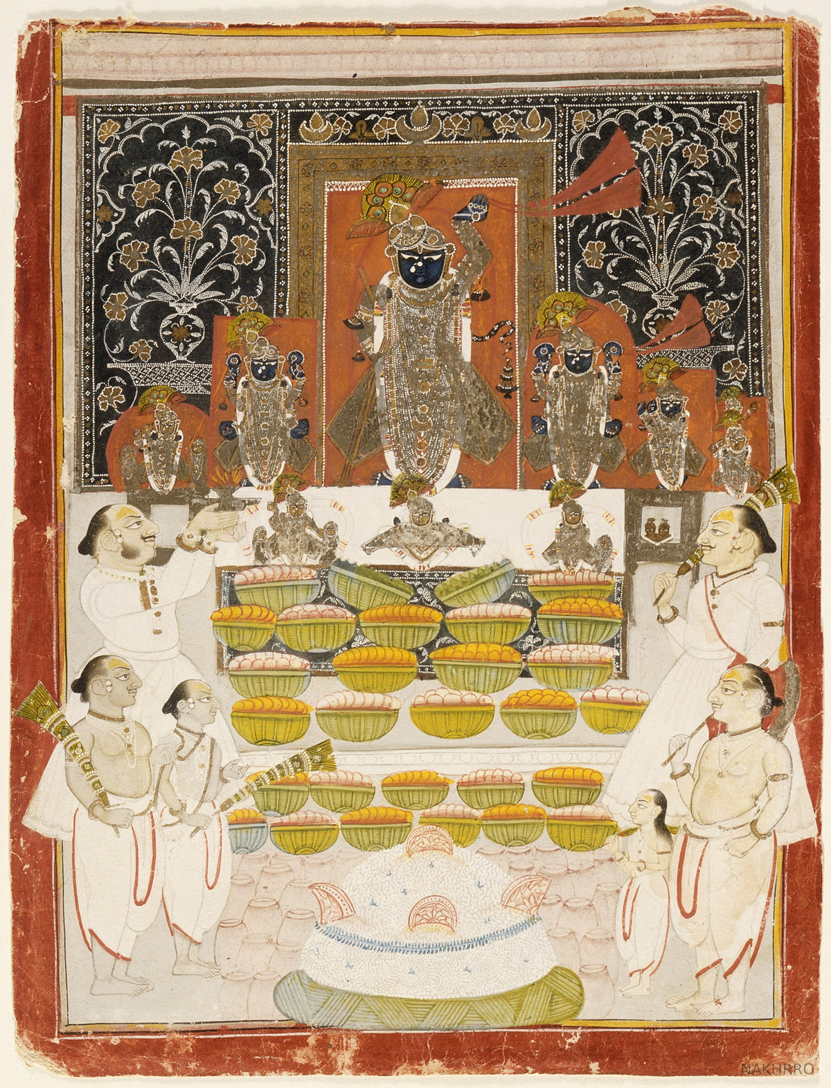 Shrinathji Annakut darshan Pichwai art print