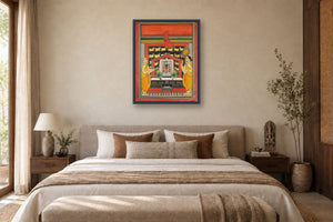 Shrinathji Temple Darshan in a bedroom