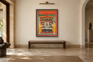 Shrinathji Temple Darshan in a gallery room