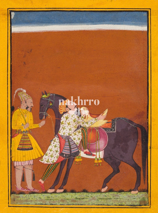 The Royal Horse and Attendants — complete artwork with Nakhrro watermark