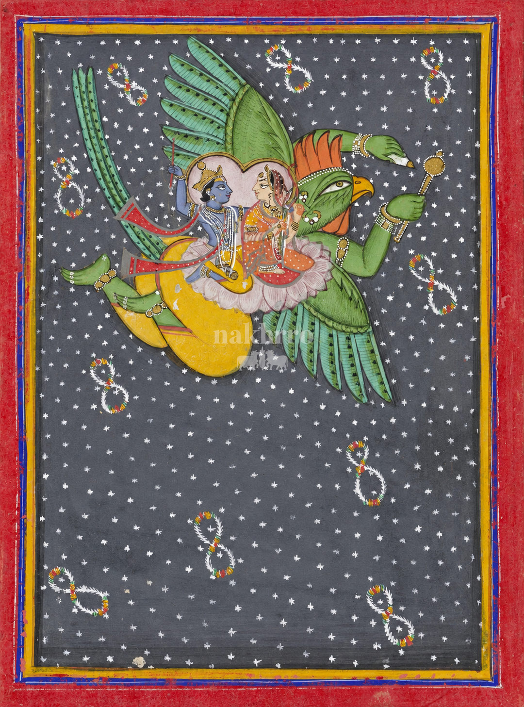 Vishnu and Lakshmi on Garuda — artwork