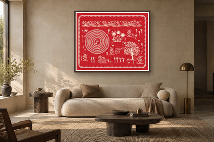 Festival Circle and Village Gardens styled in a living room