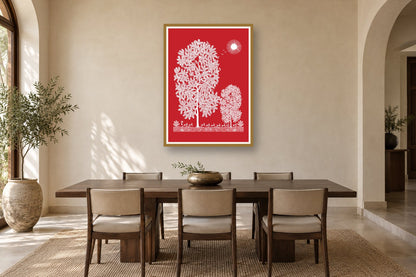Forest of Life styled in a dining room