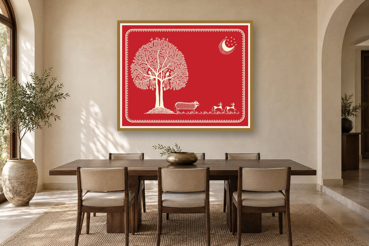 Grazing beneath the Tree of Life styled in a dining room