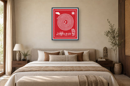 Great Dance Spiral and Procession styled in a bedroom