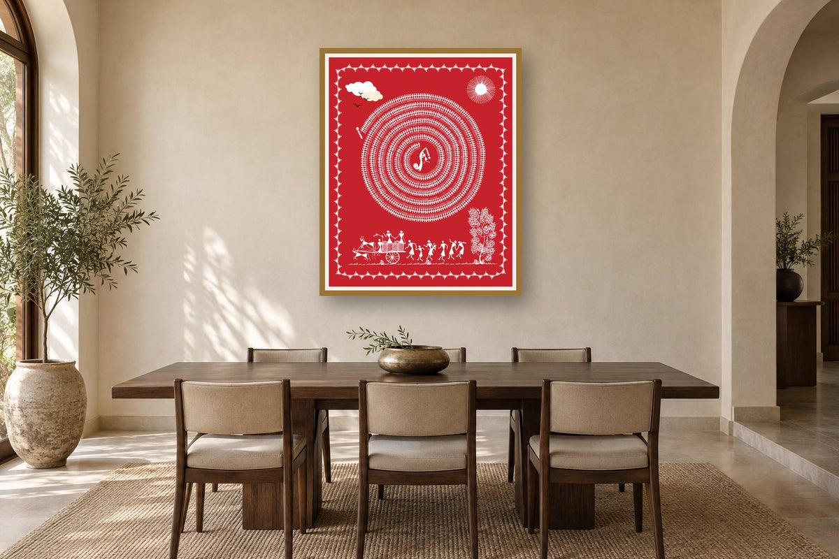 Great Dance Spiral and Procession styled in a dining room