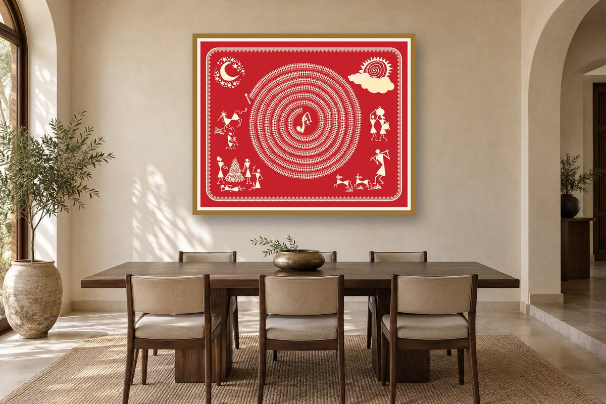 Moonlit Tarpa Dance styled in a dining room