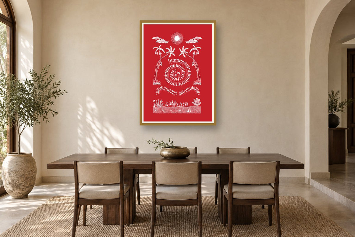 Palm Grove Tarpa Dance styled in a dining room