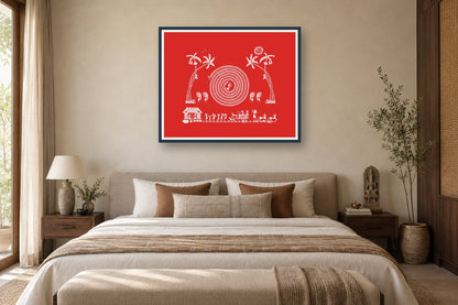 Tarpa Circle and Palm Grove styled in a bedroom