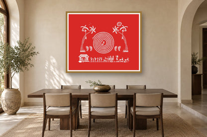 Tarpa Circle and Palm Grove styled in a dining room