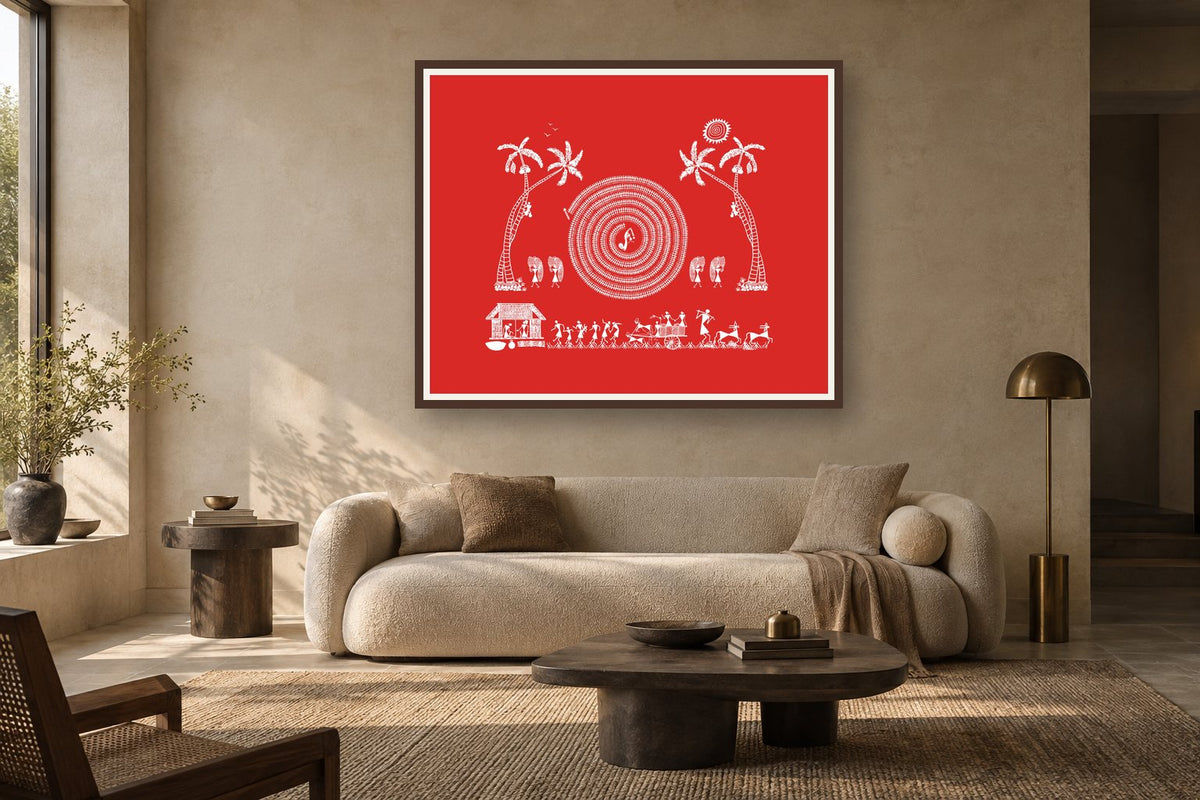 Tarpa Circle and Palm Grove styled in a living room