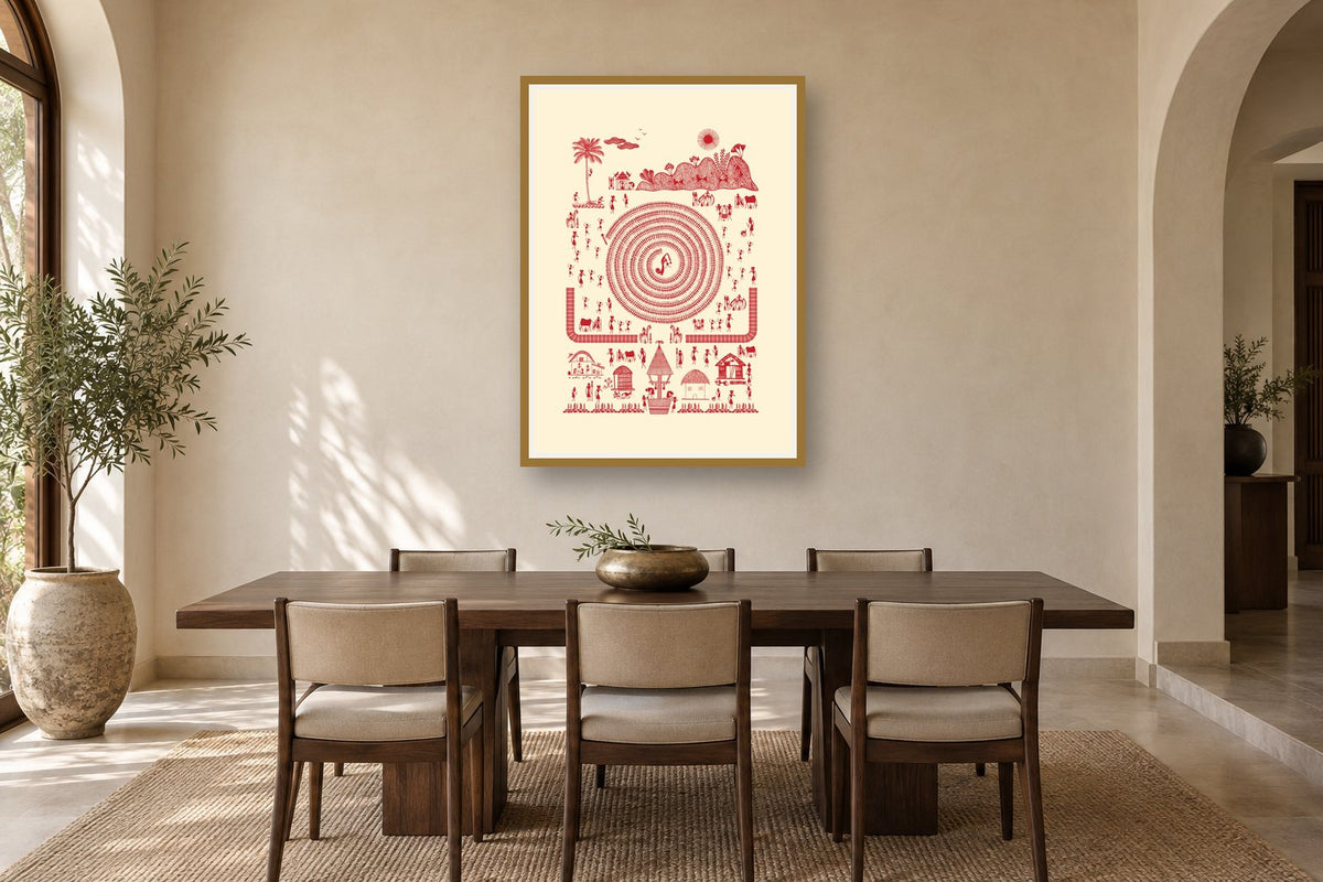 Tarpa Dance Village styled in a dining room