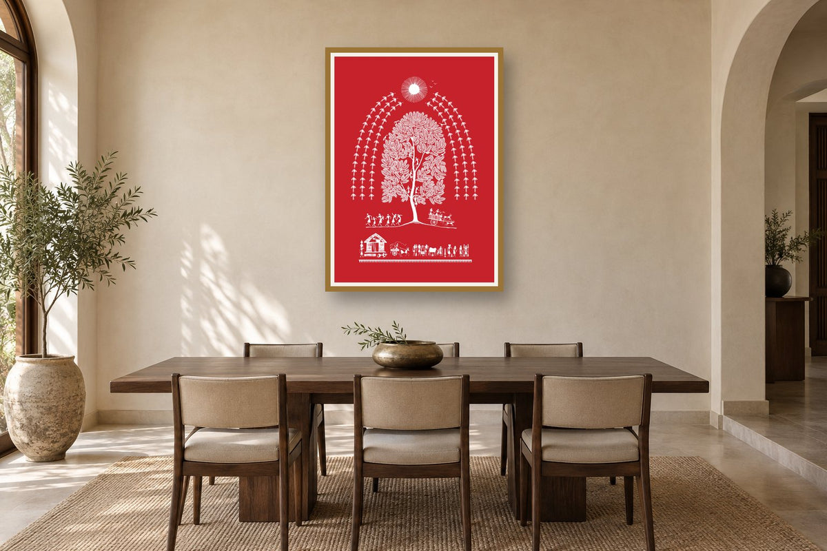 Tree of Life Procession styled in a dining room