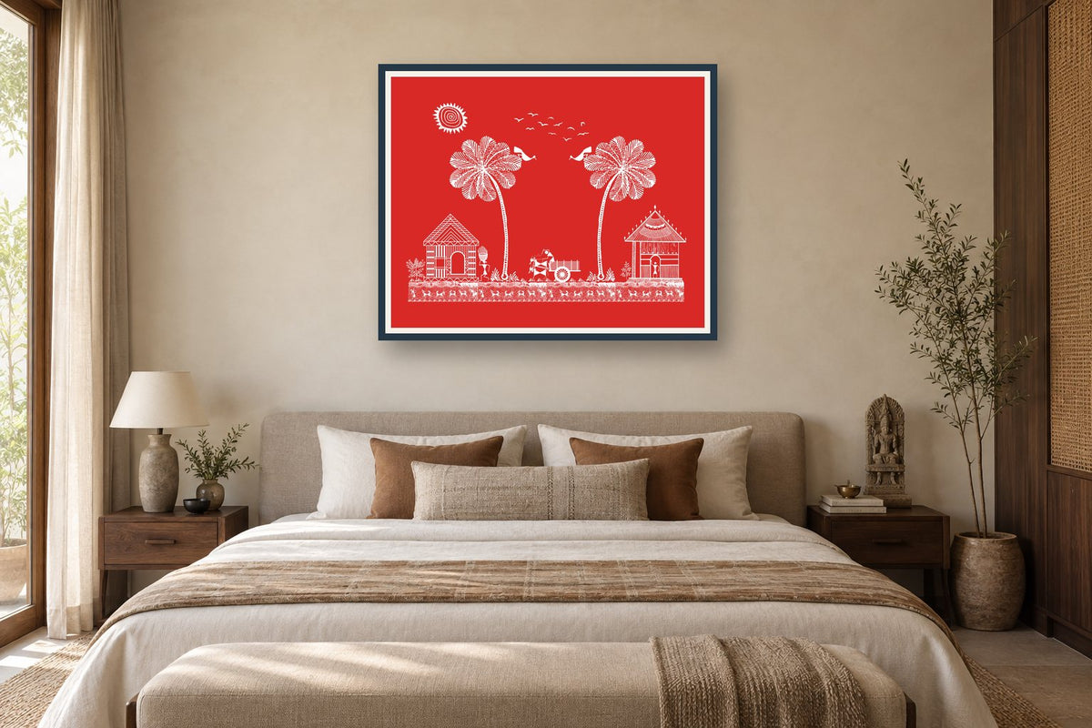 Village between Palms styled in a bedroom